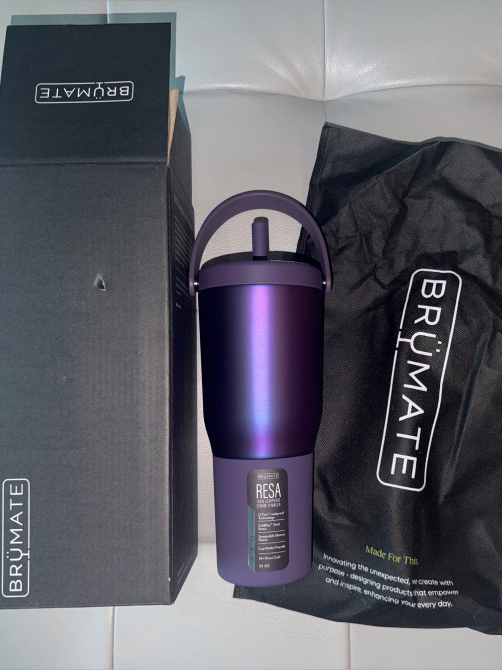 BrüMate Resa Purple Metallic Insulated Tumbler